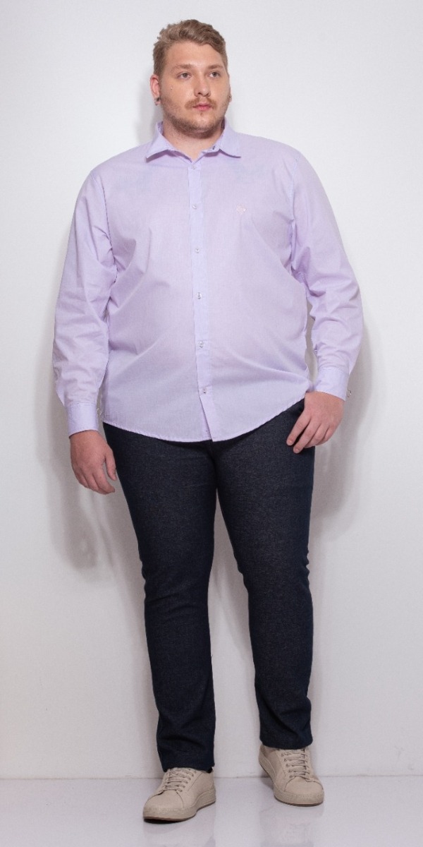 CAMISA COMFORT LILAS ML