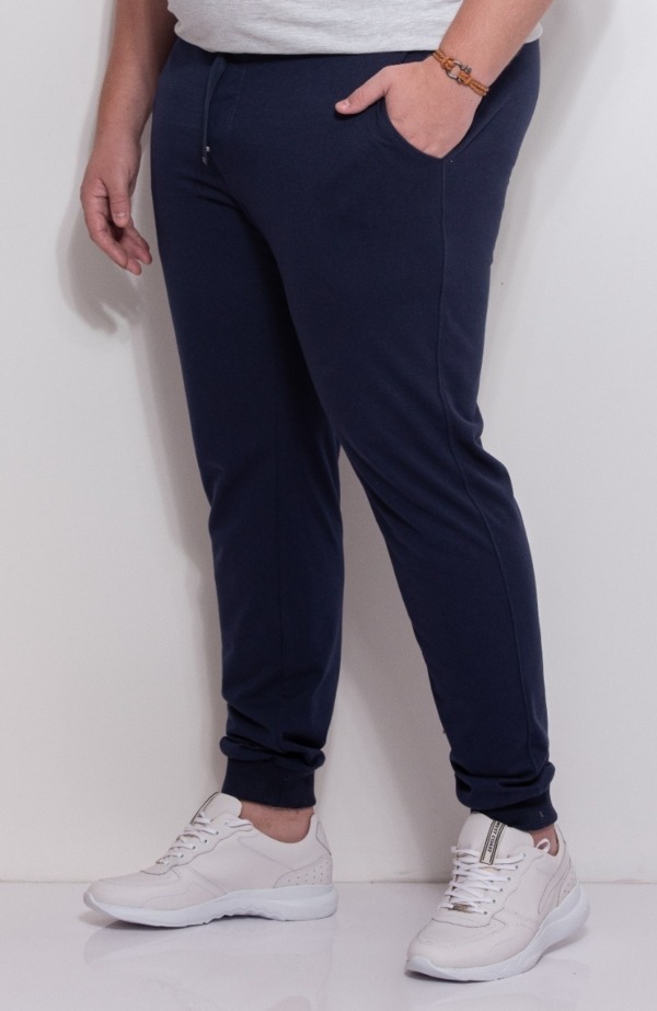 CALÇA MOLETOM JOGGER SPORT MARINHO