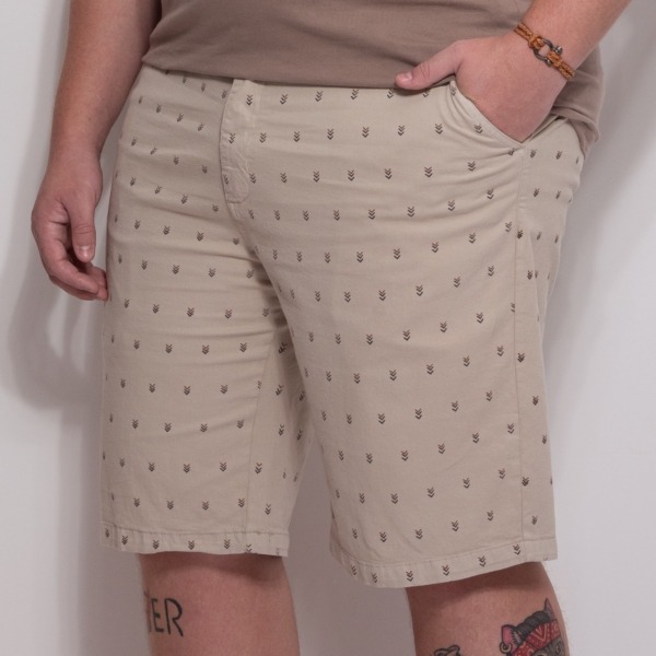 BERMUDA CHINO ESTAMPADA PADRONAGEM